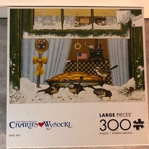 Buffalo Games 300-Piece Wysocki Bird Pie Adult Interlocking Jigsaw Puzzle